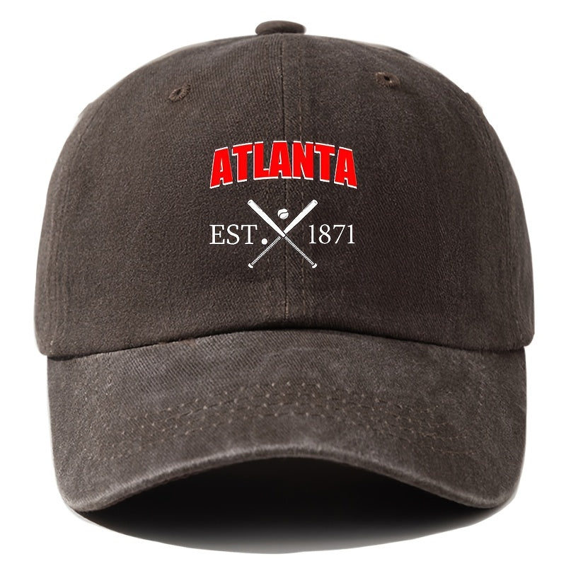 A Unisex Men's Baseball Cap with Cartoon Print, Adjustable and Stylish, Suitable for Outdoor Camping, Hiking, and Fishing