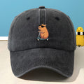 Unisex Printed Baseball Cap Men Women Classic Washed Distressed Vintage Duckbill Hat Outdoor Casual Sports Streetwear Vacation Hat Individual Street Rock Rap Hip-Hop Cap Soft Comfortable Sweat-Absorbing Adjustable Hat