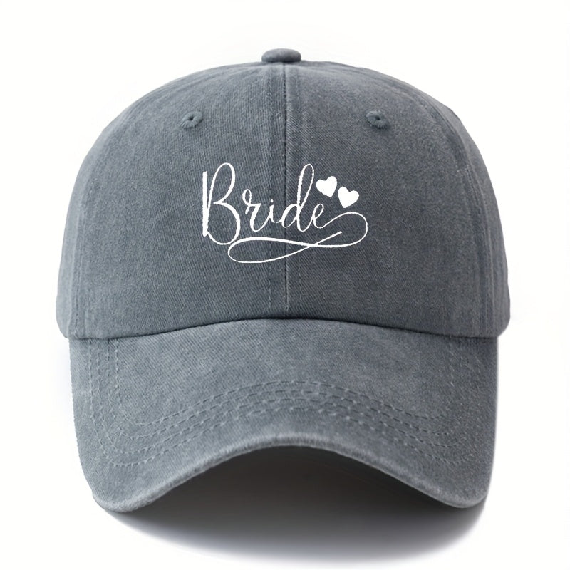MAKEFGE Stylish Trucker Hat Suitable for Men & Women - Lightweight Polyester Bride & Groom Bride Graphic Cap, Casual Outdoor Wedding Party Hat, Versatile for Daily Wear & Special Events (Hand Washable)