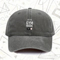 1pc, Vintage Washed Baseball Cap with GYM MODE ON Lettering, Unisex Solid Color Hat, Suitable for All Seasons, Ideal Gift for Fitness Enthusiasts, Parties, And Birthdays
