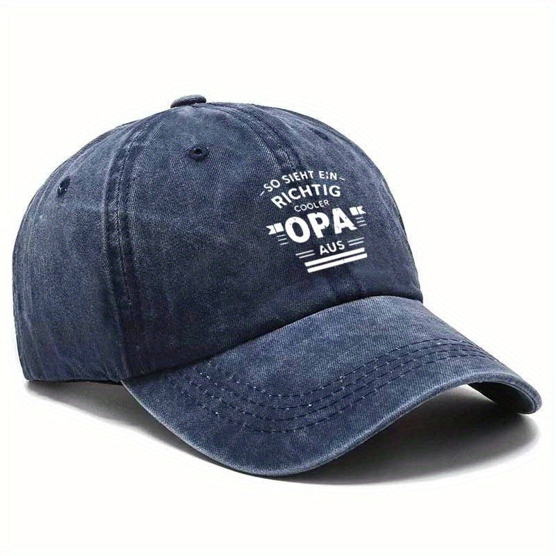 Unisex Washed Baseball Cap, Trendy Retro Duckbill Cap, Layered Printed Slogan Sun Hat, Best Choice for Traveling And Walking
