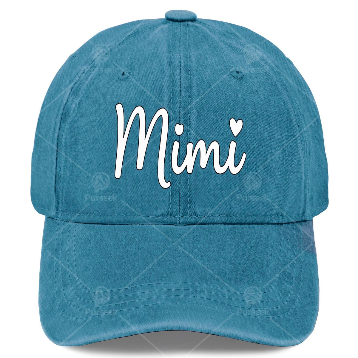 Grandparent Mimi Baseball Hat Unisex Low Profile Washed Distressed Cap