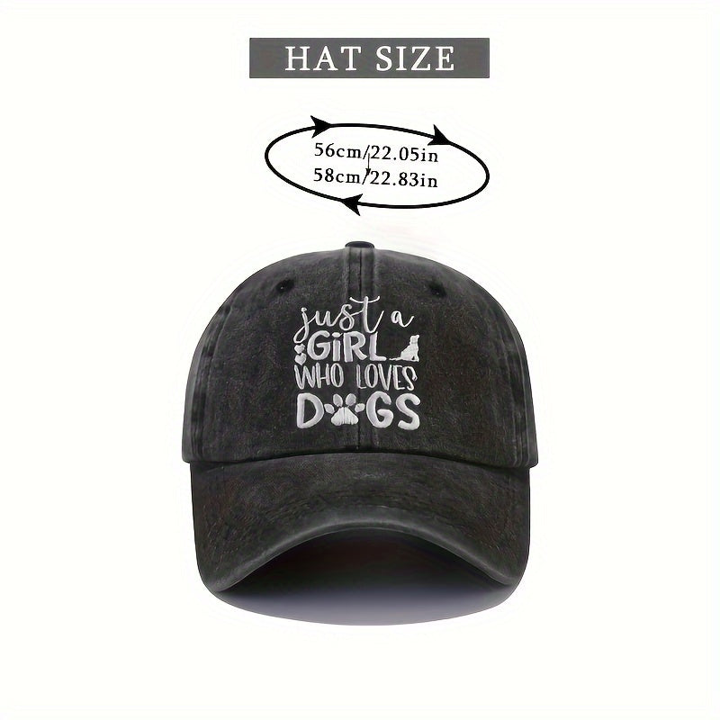 Embroidered Letter Washed Baseball Cap, All-Season Suitable, Unisex Trucker Hat, Breathable And Adjustable Golf Cap, Women'S Summer Fashion Curved Brim Cap, Men'S Y2K Couple'S Hat