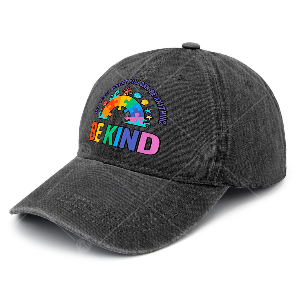 Autism Awareness Teacher Be Kind Why Fit in Doctor Cat Hat Baseball Hat