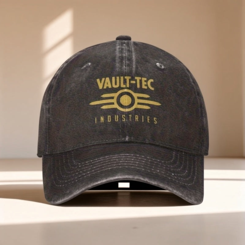 Vintage Distressed Black Baseball Cap with Logo- Adjustable Lightweight Hat for Men And Women, Washable And Durable, Curved Brim, Casual Outdoor And Decorative, Unisex, Retro Style, White Hollow Design, Comfortable for All Head Sizes