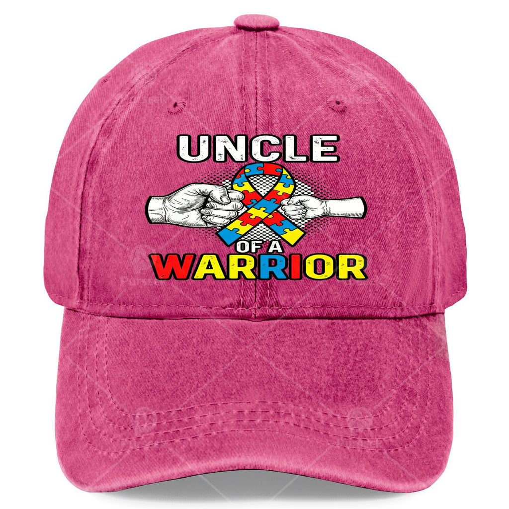 Autism Awareness Baseball with Puzzle Ribbon & Autist Warrior - Retro Unisex Hat Suitable for &, for Christmas, Games, 4th of, Casual Wear, Hand Washable Full-Body Print Autism Accessory