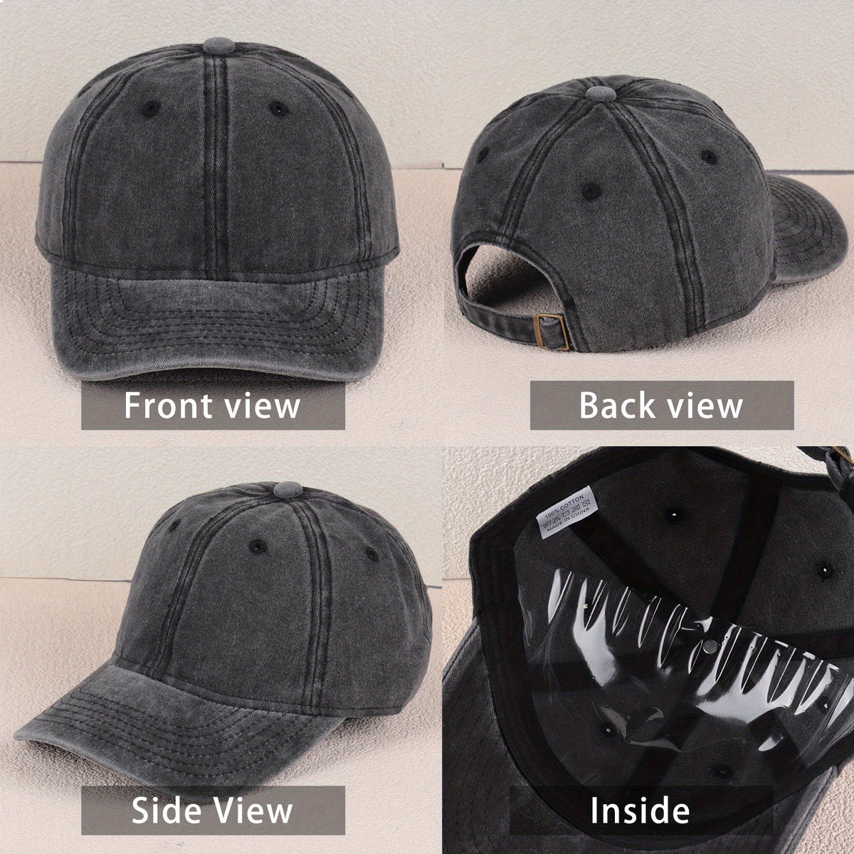 PLANT LADY Baseball Cap | Vintage Washed Soft Breathable Adjustable Dad Hat, Suitable for Women and Men, Gardening Outdoor Casual Unisex Hat, Perfect Gift for Plant Enthusiasts, Durable Headwear, Fashionable Headscarf, All-season Wear