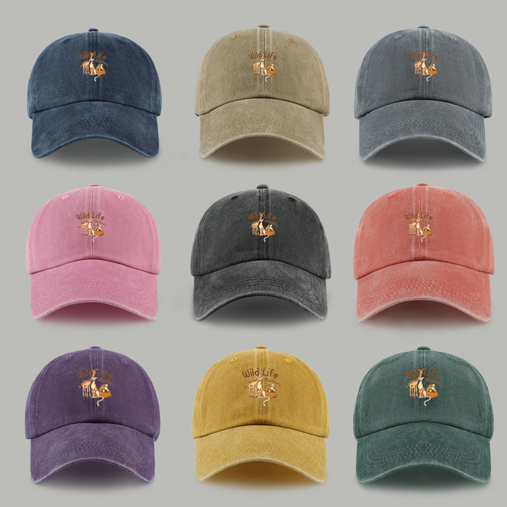 1pc Wild Life Matters Animal Print Baseball Cap - Adjustable Vintage PAPA Trucker Hat Suitable for &, Lightweight Breathable Dad Cap for Outdoor, Beach, Hiking, Skateboarding, Casual Wear - Ideal, Holidays, Urban Style