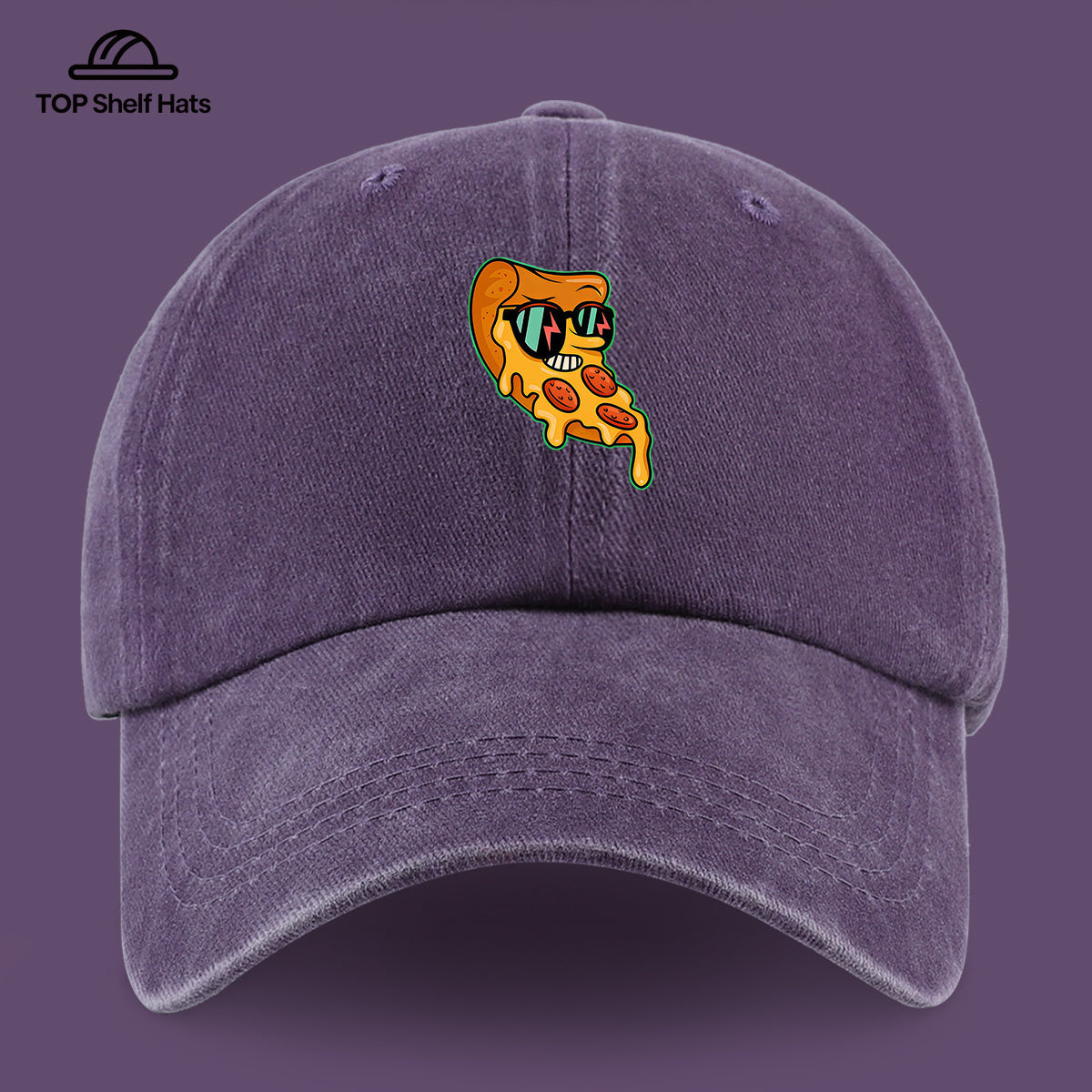 1pc Funny Pizza Slice Print Baseball Cap - Adjustable Vintage PAPA Trucker Dad Hat Suitable for &, Lightweight Breathable for Outdoor, Beach, Skateboarding, Casual Wear - Pizza-Themed, Parties, Daily Fashion Accessory