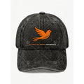 Vintage Orange Bird Multiple Sclerosis Awareness Hat Unisex Casual Street Style Baseball Cap for Anniversary Day