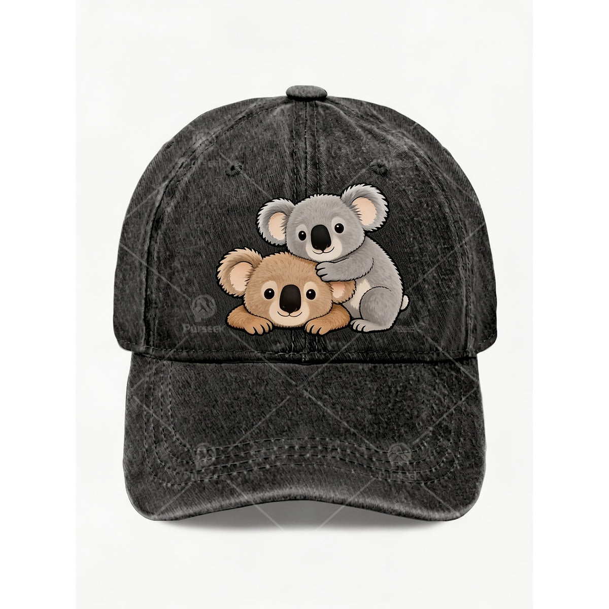Cute Koala Bear Embroidery Dad Hat for Women Men Vintage Casual Street Style Baseball Cap Anniversary Gift