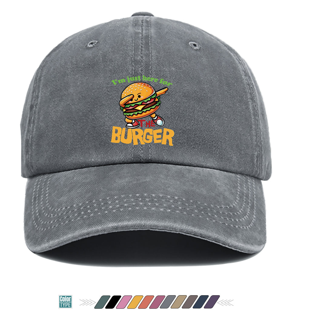 1pc 1pcs Hamburger Print Baseball Cap & Duckbill Hat Suitable for Outdoor Picnics, Travel, Parties, Daily Wear - Adjustable Unisex Breathable Sun Hat with Burger, Fun Gift for Men & Women, Creative Birthday Present for Hamburger Lovers
