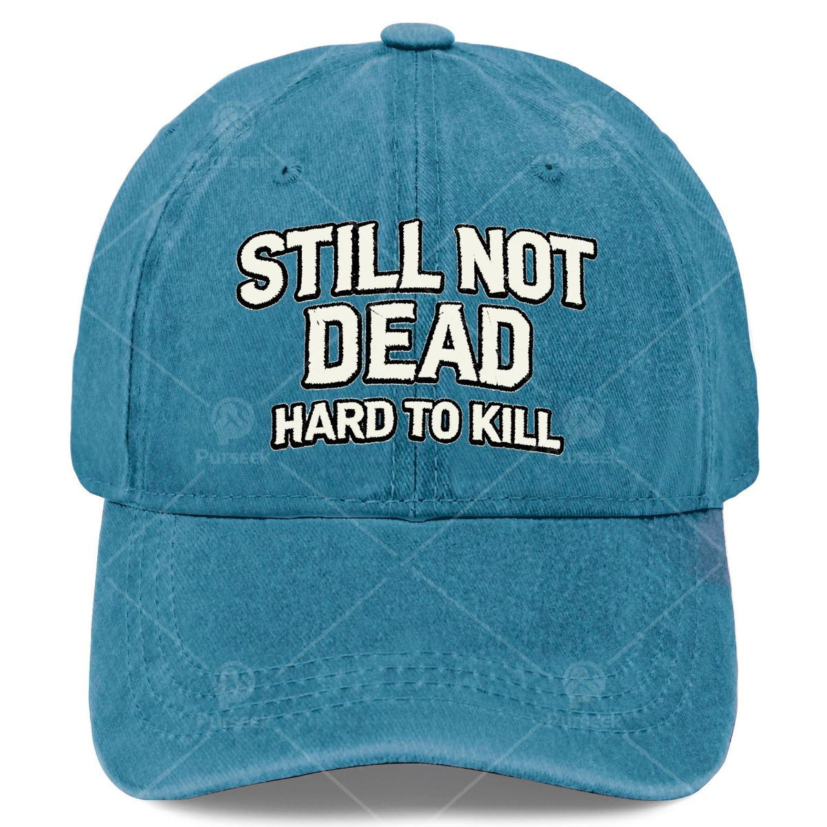 Still Not Dead Retro Baseball Cap for & - Vintage Washed Distressed Unisex Hat with Full-Body Iconic Print, Suitable for Christmas, Games, 4th of Events - Lightweight Round Cap