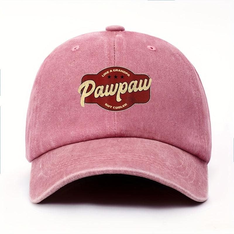 Men's Vintage Baseball Cap with "Cool as Grandpa" Humorous Graphic Print - Adjustable Back-Closure Lightweight Non-Stretch Suitable for Outdoor, Casual, Sports & Casual Attire - Retro Grandpa Design for Leisure Activities