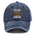 Animal-themed Hat | 1, Women's Hat, Men's Outdoor Hat, "It's a Good Day" Hat, Dad Hat, Breathable Baseball Cap, Adjustable Style Hat, Suitable for All Occasions, Curved Brim Design, Outdoor Style Hat, All-season Style