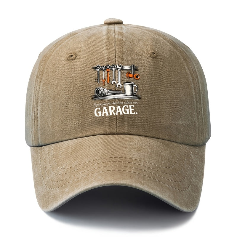 A Unisex Fashionable and Versatile Printed Vintage Artisan Baseball Cap, a Classic Vintage Washed Outdoor Lightweight Curved-brim Hat, a Trucker Baseball Cap, Suitable for Casual Occasions Such as Outdoor Vacations, Travel, and Camping, a Holiday