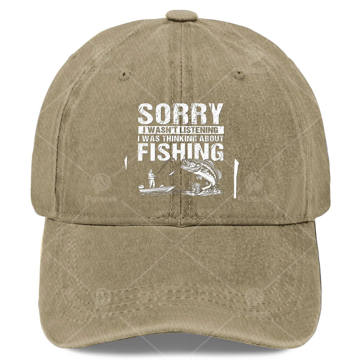 Sorry I Wasnt Listening I Was Thinking About Fishing Baseball Hat Unisex