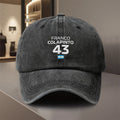1pc, Adjustable Baseball Cap Featuring "FRANCO COLAPINTO 43 Argentine Flag", Lightweight Printed Craft Women'S Hat, "Racetrack" Men'S Sunshade, Ideal Gift for Weddings, Parties, And Birthdays