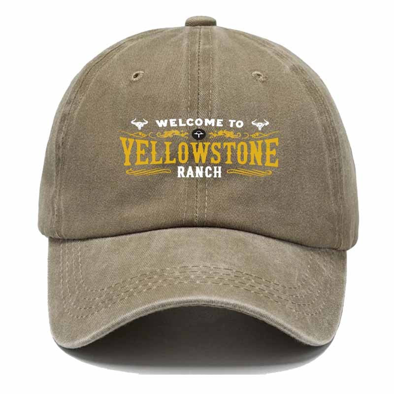 Western Baseball Cap with Yellowstone Ranch Bull Head Pattern, Western-Style Outfit for Outdoor Travel