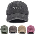 Washed Distressed Printed Baseball Cap Adult Easy Trendy Distressed Letter Style Printed Washed Soft Top Sun Hat Unisex Versatile Hat