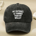 Funny Quote Vintage Black Baseball Cap for Men & Women - Adjustable Retro Hat with Humorous Phrases, Machine Washable Suitable for Casual Streetwear, Gifts, Casual Attire - Novelty Cap for Parties & Outfits