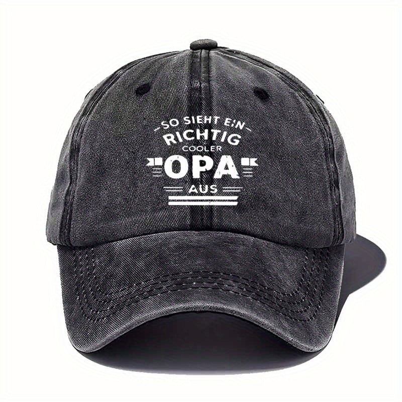 Unisex Washed Baseball Cap, Trendy Retro Duckbill Cap, Layered Printed Slogan Sun Hat, Best Choice for Traveling And Walking