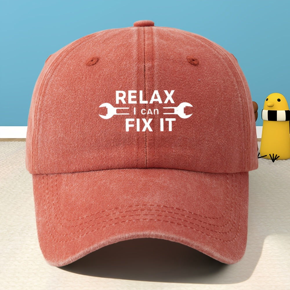 Unisex Printed Baseball Cap Men Women Classic Washed Distressed Vintage Duckbill Hat Outdoor Casual Sports Streetwear Vacation Hat Individual Street Rock Rap Hip-Hop Cap Soft Comfortable Sweat-Absorbing Adjustable Hat