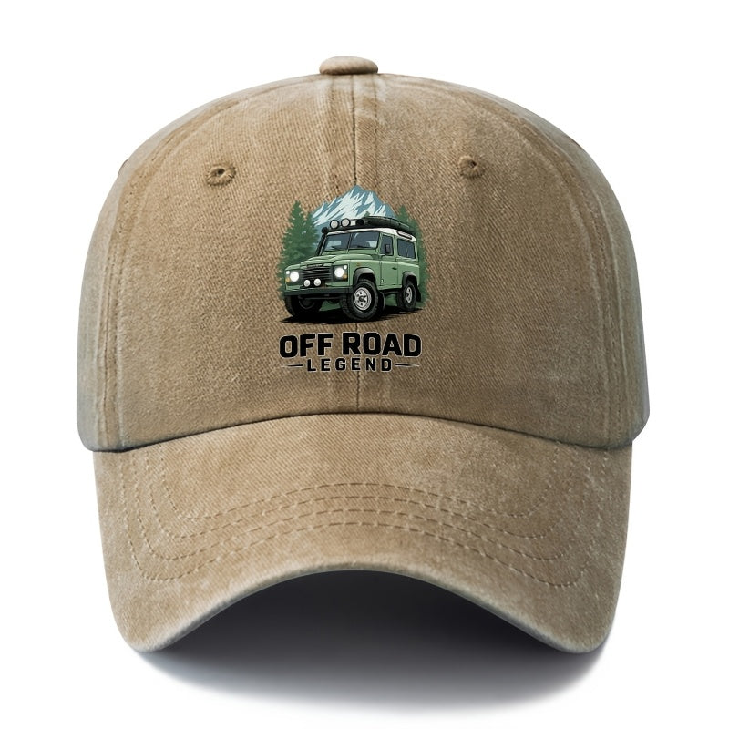 A Unisex Fashionable and Versatile Printed Off-road Vehicle Baseball Cap, Featuring a Classic Vintage Washed Outdoor Lightweight Curved Brim. This Trucker Baseball Cap Is Suitable for Casual Occasions Such as Outdoor Vacations, Travel, and Camping.