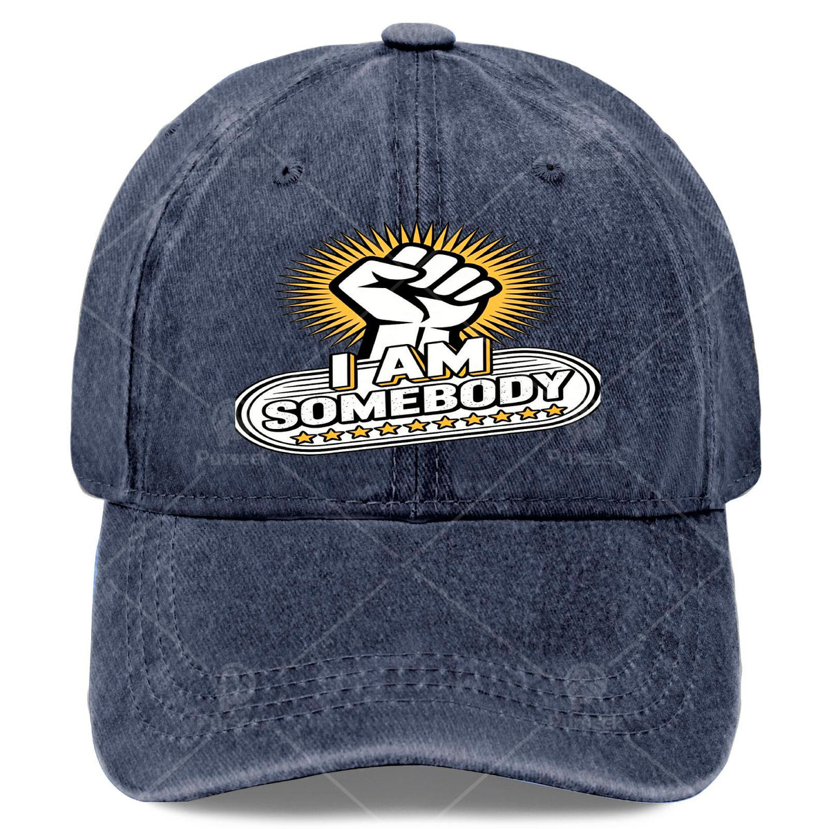 Unisex Cool Washed Baseball with The Positive Affirmation 'I Am Somebody'