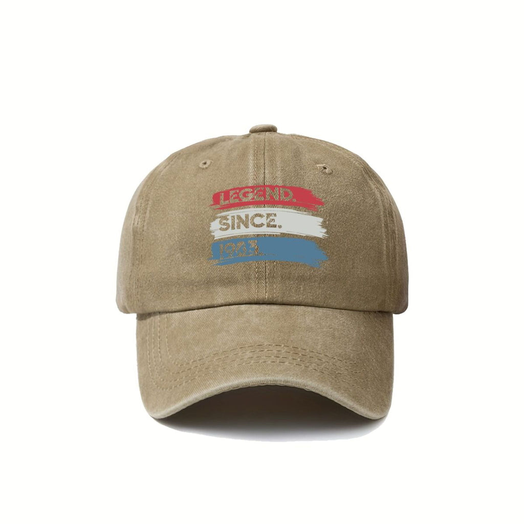 Legend Since 1983 Retro Badge Outdoor Adventure Printed Baseball Cap Men's Breathable Universal Cap Summer Sun Trucker Hat