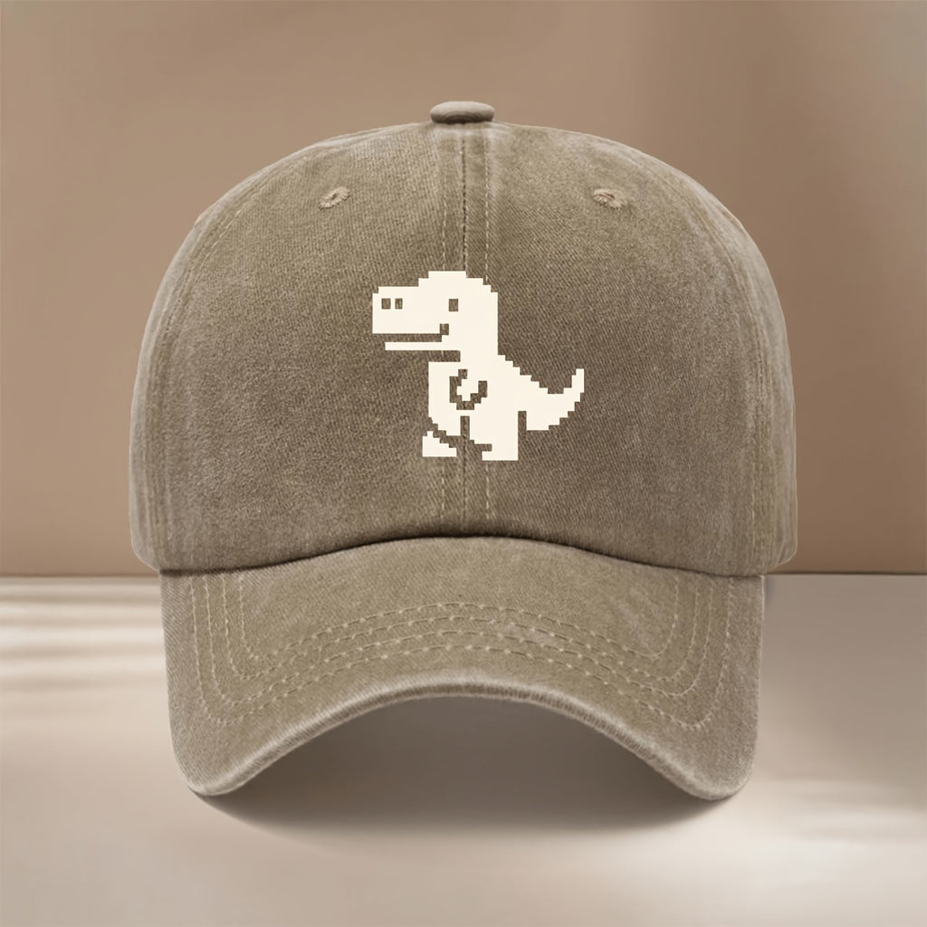 This Is a Baseball Cap with Pixel Art Pattern, Trendy Comfortable Adjustable Size Casual Hat Unisex Lightweight Easy Duckbill Cap Outdoor Sports Dining Camping Matching Fashion Curved Brim Hat Sports Event Cheerleading Matching Style Versatile 6-Pan