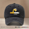 Beer Loading Graphic Baseball Cap, Highly Versatile for Styling, Curved Brim Hat, Unisex, Vintage Distressed Look, for Carnival Parties, Gatherings, Camping, Hip-Hop Hat, Lightweight and Comfortable Duckbill Cap,  Adjustable Size, Six-Panel Hat