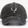 Adjustable Eagle Print Baseball Cap - Stylish Dark Blue Hip-Hop Sun Hat, Sun Cap | Eagle Design | Durable Headwear