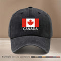 A Baseball Cap Featuring a Canada Pattern, Perfect for Vacations, Gatherings, And Camping. This Hip-Hop Style Hat Is Easy Yet Textured, with a Comfortable And Lightweight Design. It Has a Six-Panel Structure Suitable for Both Men And Women