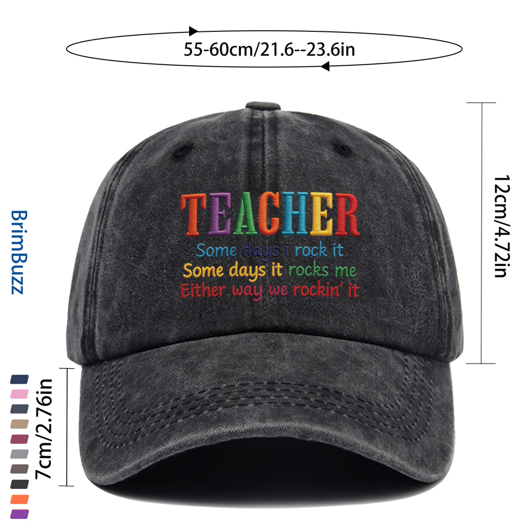 1 Vintage Baseball Cap with Letter Print and Adjustable Strap - Lightweight and Suitable for All Seasons, Non-stretch Buckle Hat, Ideal for Skateboarding, Casual Wear, Parties, and Vintage Dad Hats