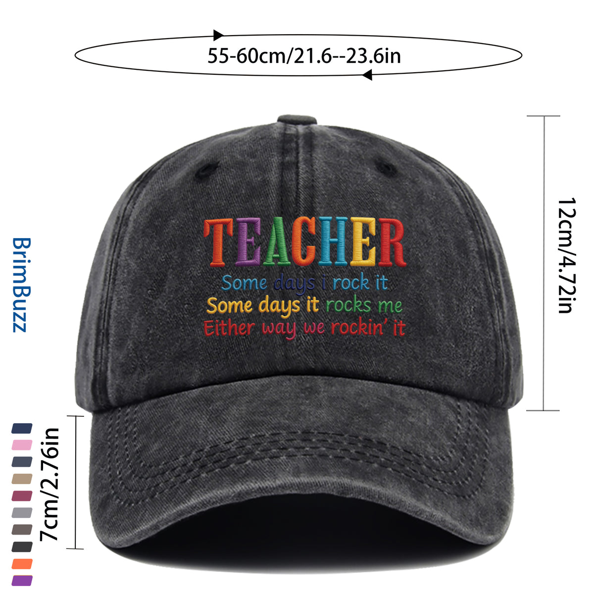 1 Vintage Baseball Cap with Letter Print and Adjustable Strap - Lightweight and Suitable for All Seasons, Non-stretch Buckle Hat, Ideal for Skateboarding, Casual Wear, Parties, and Vintage Dad Hats