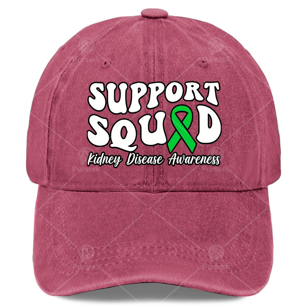 Unisex Baseball with a Green Ribbon for Kidney Disease Awareness Support