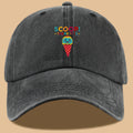 1pc 1pcs Fun Ice Cream Print Baseball Cap with Scoop! There It Is! - Adjustable Unisex Breathable Sun Hat Suitable for &, Summer Outdoor Parties, Picnic, Travel, Casual Wear - Cute, Amusement Parks