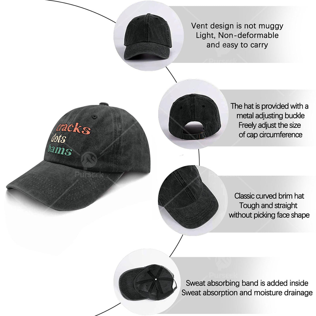 Cracks Dots Bams Mahjong Tile  Distressed Mahjong Play Baseball Hat