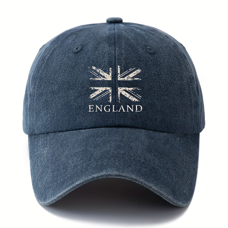 A Versatile British Flag Baseball Cap for Both Men And Women, a Classic Vintage Washed Outdoor Lightweight Curved Brim Hat, a Trucker Hat, Suitable for Outdoor Vacations, Camping, And Other Leisure Occasions
