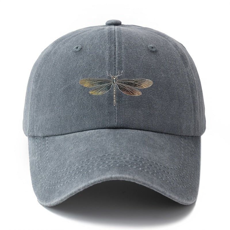 Unisex Fashion Printed Dragonfly Pattern Baseball Cap, Trendy Style Outdoor Sunshade Curved Brim Hat, Adjustable Size Outdoor Holiday Travel Camping Casual Duckbill Cap, Best Choice Gift Baseball Cap
