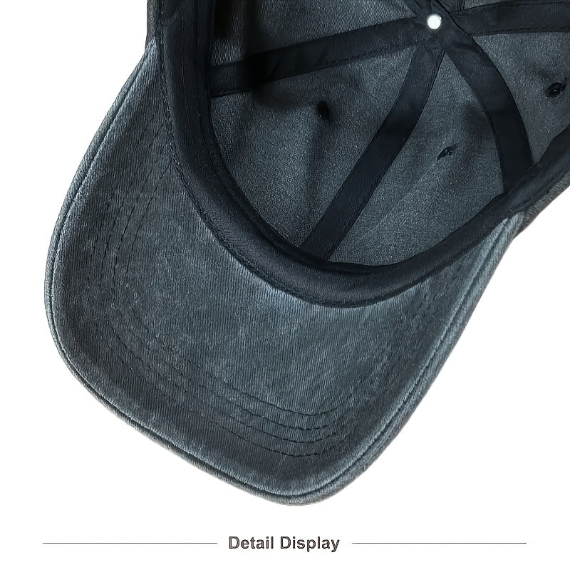 Retro Baseball Cap, Adjustable Hat, Ideal for Outdoor Activities, Halloween Print Pattern, Unisex Outdoor Baseball Cap, Best Choice for a Gift, Outdoor Camping Travel Hat Truck Driver Baseball Cap