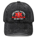 Emotional Support Bartender Do Not Pet Hat - Unisex Retro Full-Body Print with "Do Not Pet" Bartender, Lightweight for Events & Themed Parties (Christmas, 4th) - Hand Washable Round Top Hat