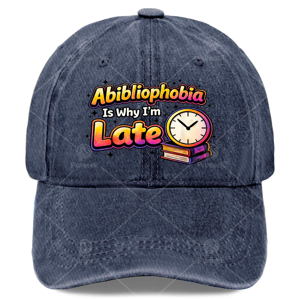Unisex Baseball Cap, Designed Specifically for Book Lovers, Humorous Exploration of Reading Material Scarcity