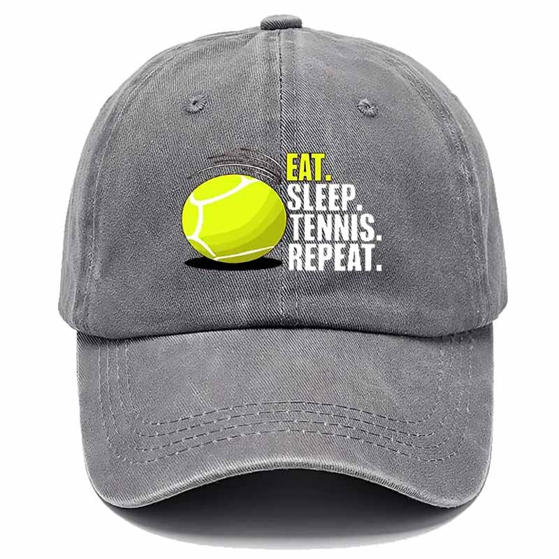 A Sporty Baseball Cap Featuring a Tennis Design That Showcases Enthusiasm, Perfect for Outdoor Activities