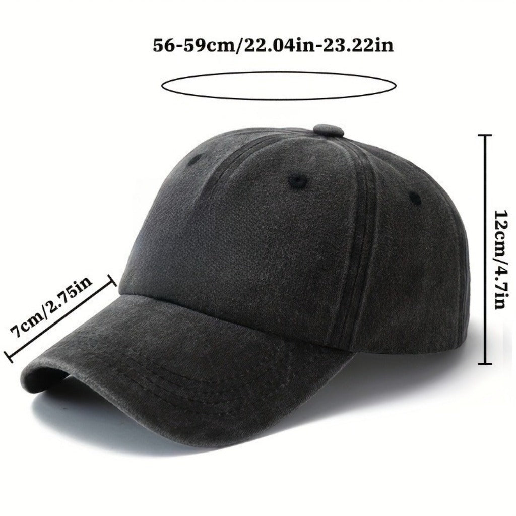 Vintage Washed Distressed Baseball Cap, with "GO WITH THE FLOW" Print, Unisex Dad Hat, Retro Casual Street Style Sun Hat, Suitable for Men, Women, And Teenagers, an Ideal Daily/Outdoor Gift