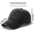 Vintage Washed Distressed Baseball Cap with "FOCUS ON THE GOOD" Print - Unisex Dad Hat Suitable for Men, Women &, Retro Adjustable Pull-String Cap, Machine Washable Outdoor Gift for Daily Wear, & Casual