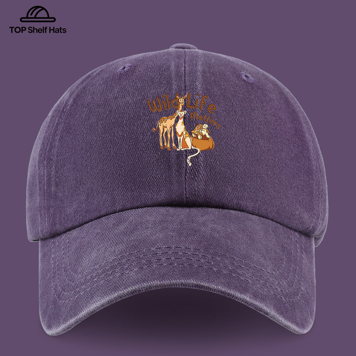 1pc Wild Life Matters Animal Print Baseball Cap - Adjustable Vintage PAPA Trucker Hat Suitable for &, Lightweight Breathable Dad Cap for Outdoor, Beach, Hiking, Skateboarding, Casual Wear - Ideal, Holidays, Urban Style