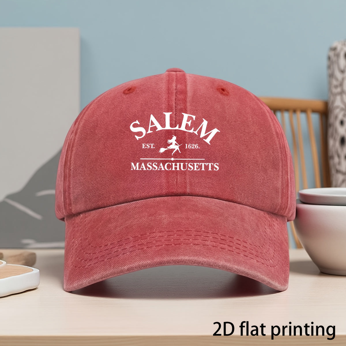 Retro Baseball Cap, Adjustable Hat, Ideal for Outdoor Activities, Halloween Print Pattern, Unisex Outdoor Baseball Cap, Best Choice for a Gift, Outdoor Camping Travel Hat Truck Driver Baseball Cap