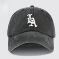 "LA" Printed Baseball Cap Dad Hat, Street Style Golf Cap Mom And Dad Matching, Breathable Comfortable Unisex Design, Workwear Style Trucker Hat, Urban Series Hat Suitable for Parties, Driving, Hip-Hop, Skateboarding, Cycling, Sports, Fitness